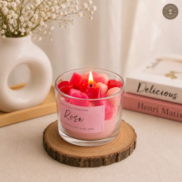 Full of Love Heart Candle