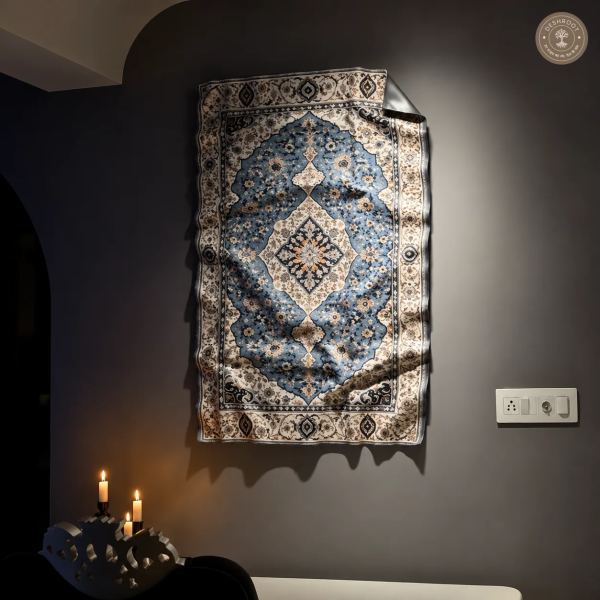 The Noor - Luxury Persian Carpet-Inspired 3D Wall Art | Elegant Statement Décor