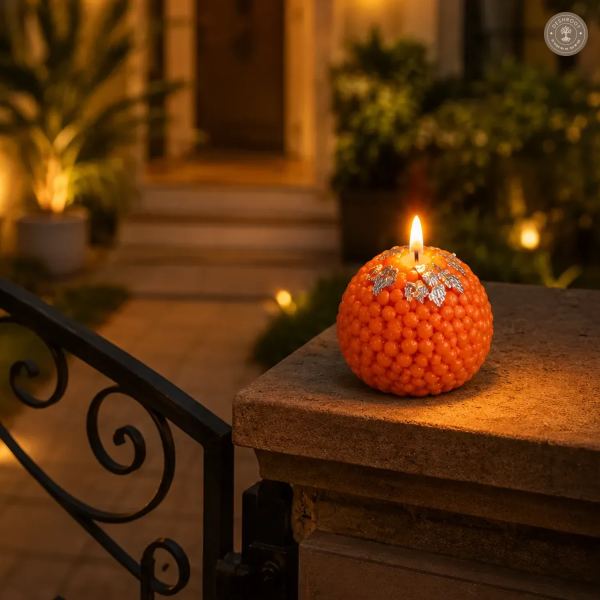 Laddu Delight Festive Candle – Traditional Indian Sweet-Inspired Candle