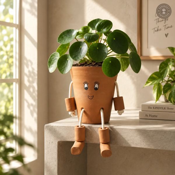 Terracotta Smiley Planter