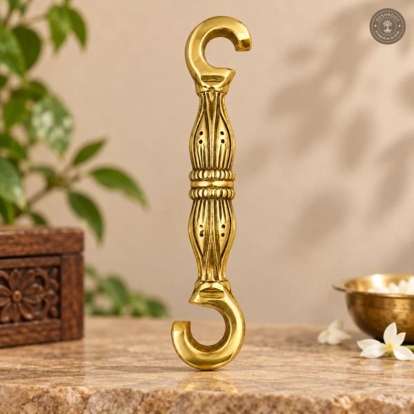Brass Chain Hook – Double C-Shaped