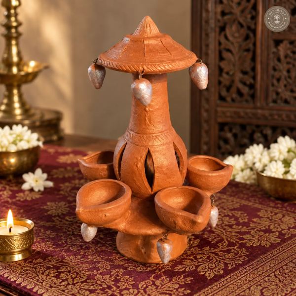 Handcrafted Terracotta Diya Stand