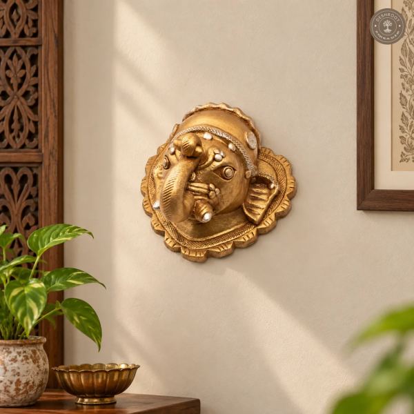 Handcrafted Terracotta Elephant Wall Hanging