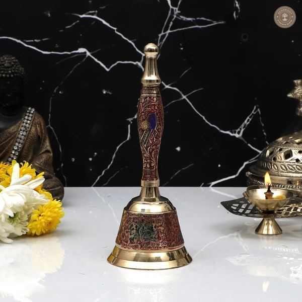 Pink & Gold Brass Bell