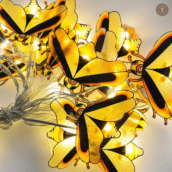 Firefly Fairy Lights – Natural Leather (10 Meter, 20 Fireflies)