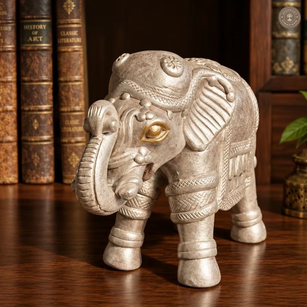 Handcrafted Terracotta Elephant Figurine – Traditional Decorative Art Piec