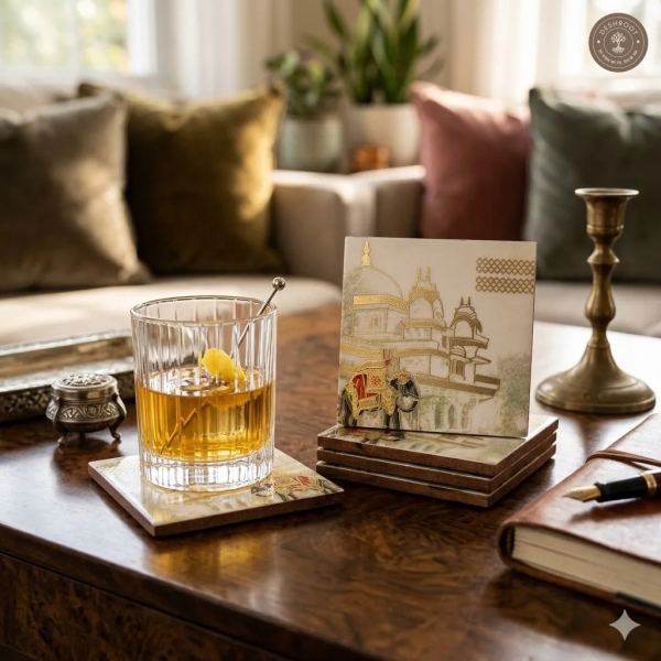 Premium Indian Heritage Palace Coasters