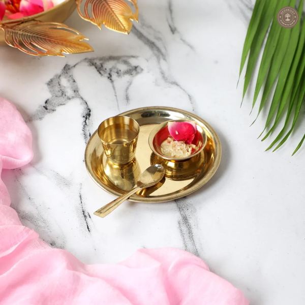 Small Bhog Thaal Set of 4