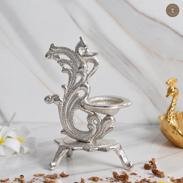 Silver ALuminum Peacock Dia