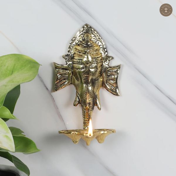 Wall Gold ALuminum Elephant DIa