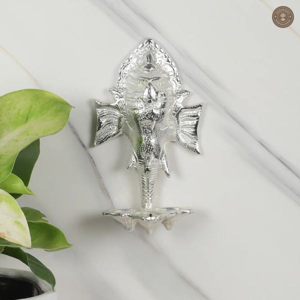 Wall Silver ALuminum Elephant DIa