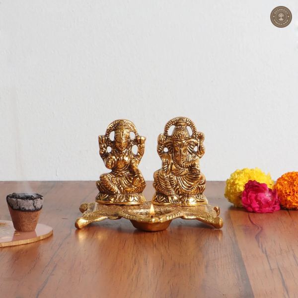 Lakshmi Ganesh Aluminium Diya