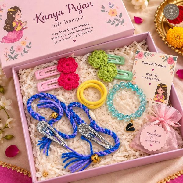 Handmade kanya pujan gift.