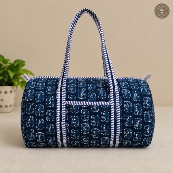 Premium Cotton Travel & Weekend Bag
