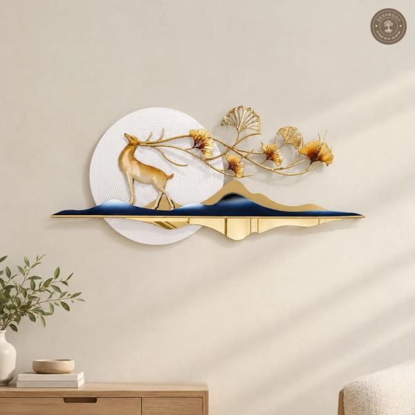Designer Deer Metal Wall Art