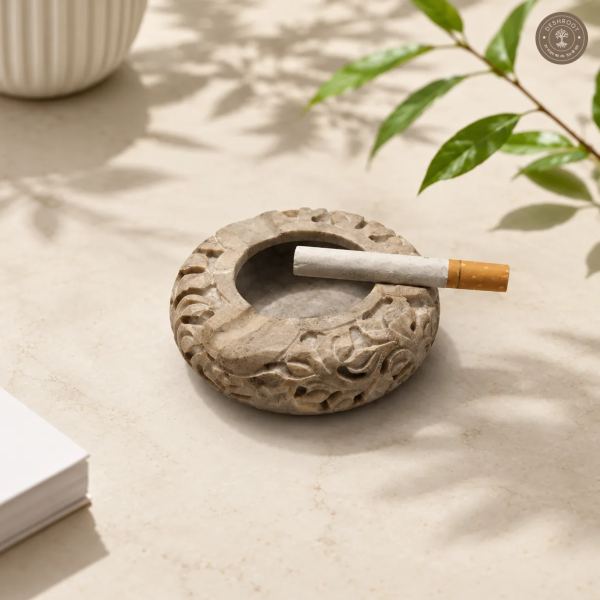 Marble Handcrafted Ash Tray for Cigarettes