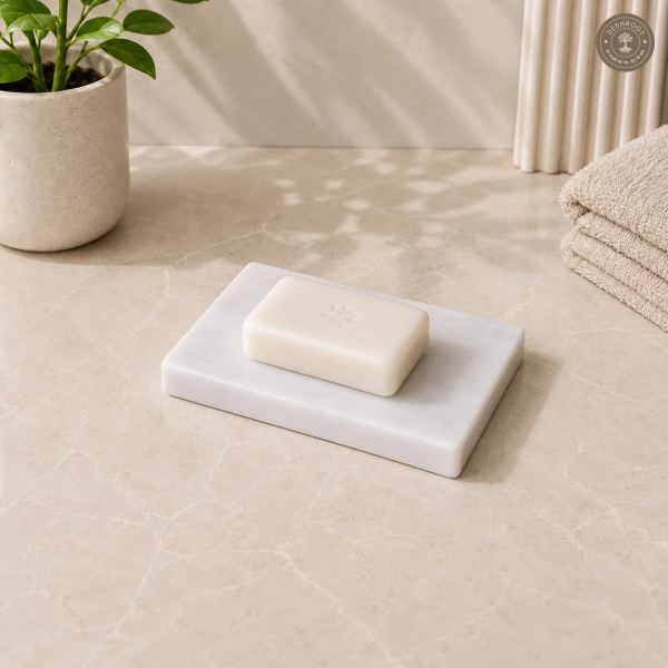Premium Makrana Marble Rectangular Soap Dish