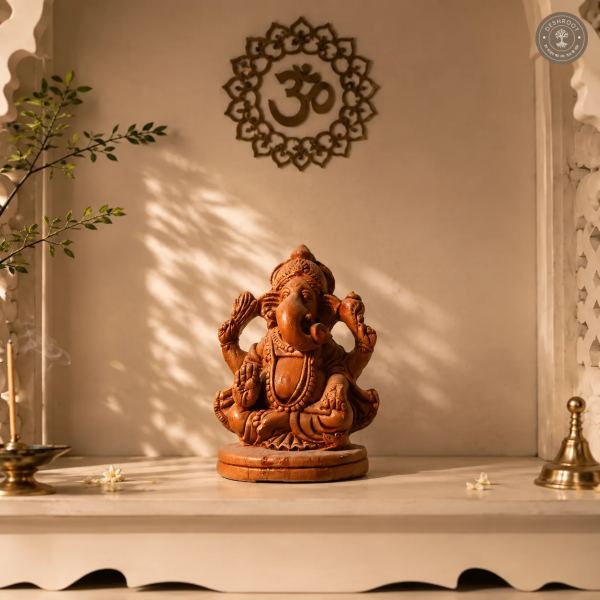Rajasthani Handcrafted Ganesha Terracotta Idols