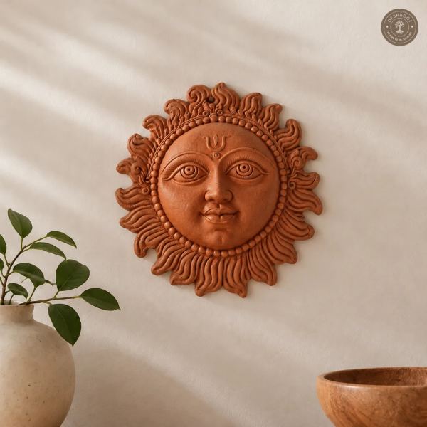 Rajasthani Terracotta Surya Wall Hanging