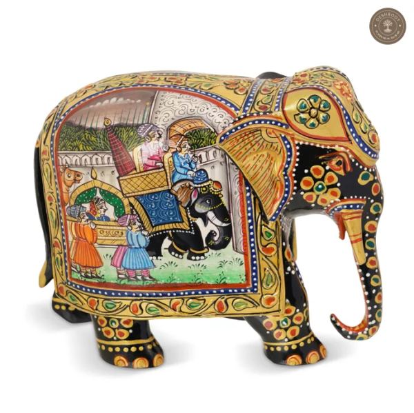 Wooden Elephant Showpiece