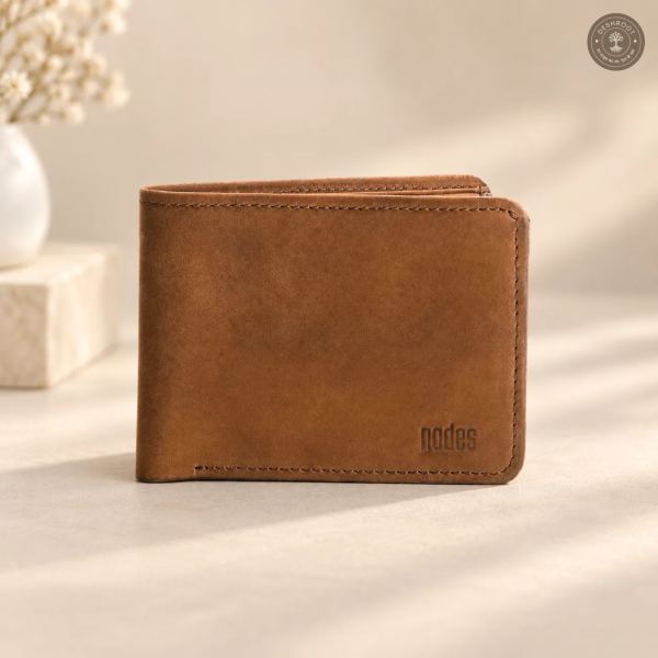 Classic 2.0 Genuine Leather Bifold Wallet – Brown Men’s Wallet with Coin Pocket