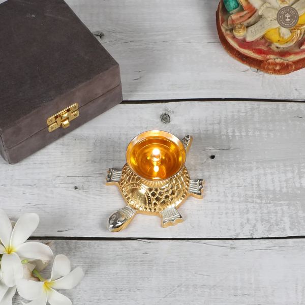 Gold Tortoise Akhand Dia