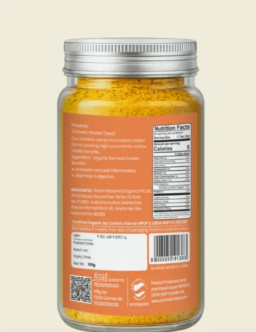 Organic Turmeric Powder 100g