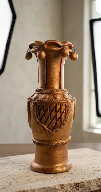 Handcrafted Terracotta Decorative Vase
