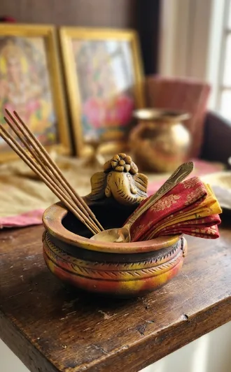 Handcrafted Terracotta Lord Ganesha Bowl