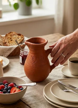Handcrafted Terracotta Water Pitcher