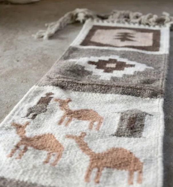 Handwoven Desert Caravan Wall Hanging Panel