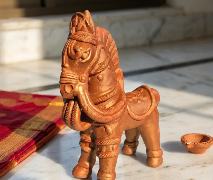 Handcrafted Terracotta Horse Statue