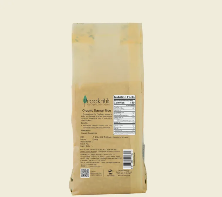 Basmati Rice - Organic