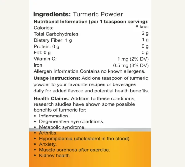 Organic Turmeric Powder