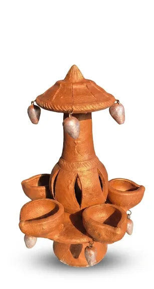 Handcrafted Terracotta Diya Stand