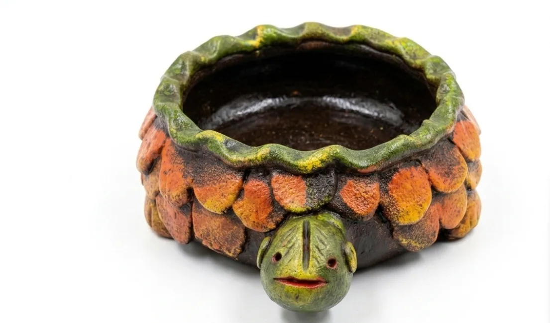 Handcrafted Terracotta Turtle Planter Pot