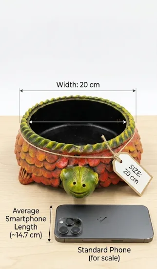 Handcrafted Terracotta Turtle Succulent Planter