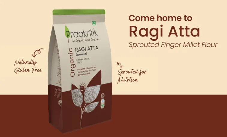 Organic Ragi Atta (Sprouted) 500GM