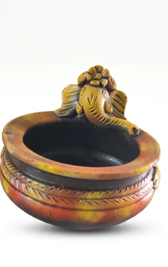 Handcrafted Terracotta Lord Ganesha Bowl