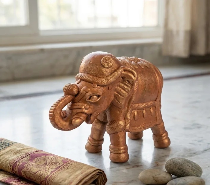 Handcrafted Terracotta Elephant Showpiece