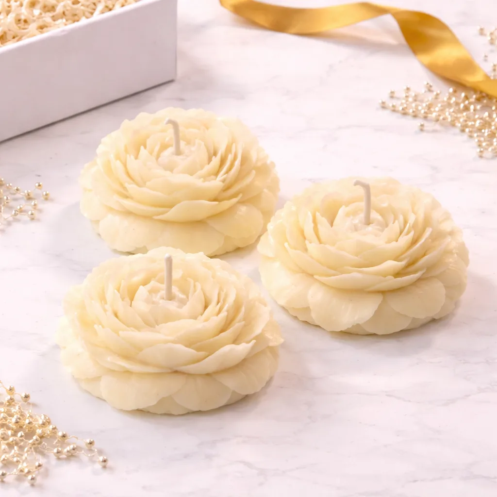Luxury Peony Charm Candle