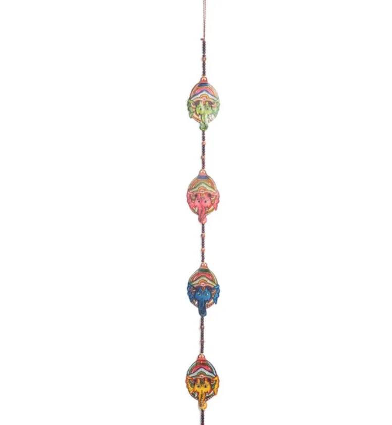 Leather Ganesha Toran – Two Strings