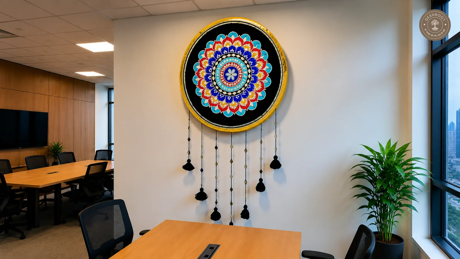 Handcrafted Mandala Dreamcatcher Wall Hanging