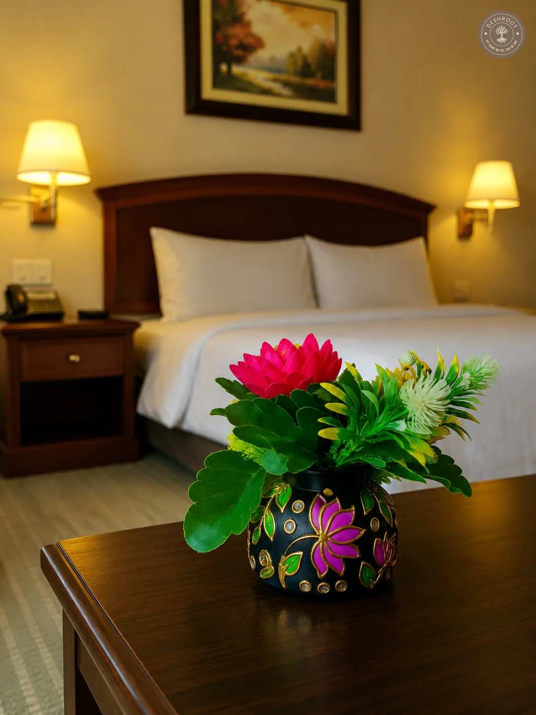 Handcrafted Floral Decorative Flower Vase