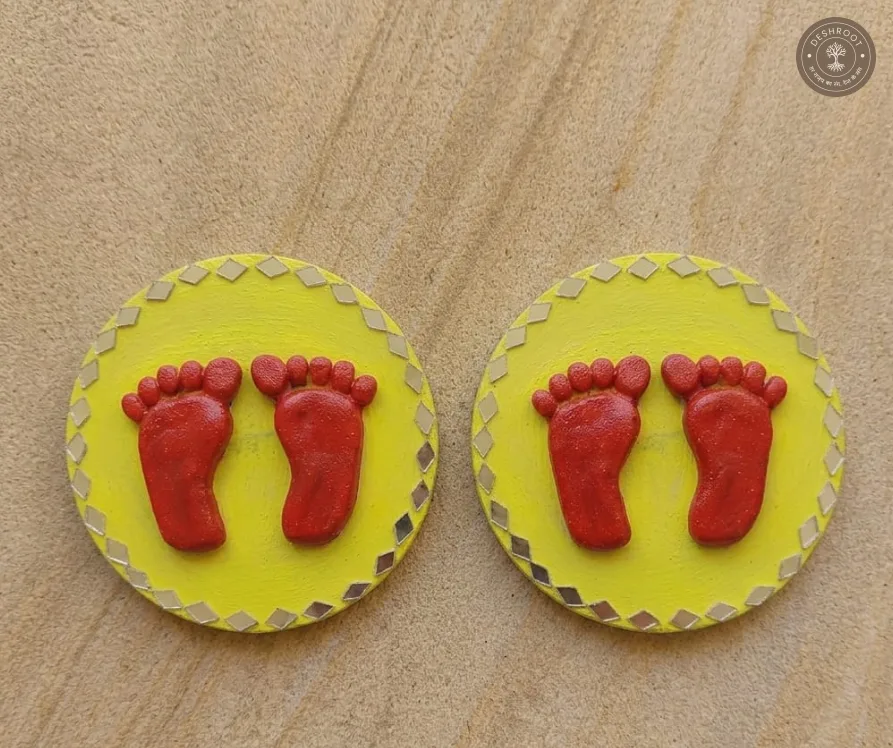 Sacred Charan Paduka Wall Décor Set