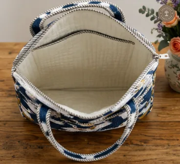Blue Crane Quilted Laptop Bag