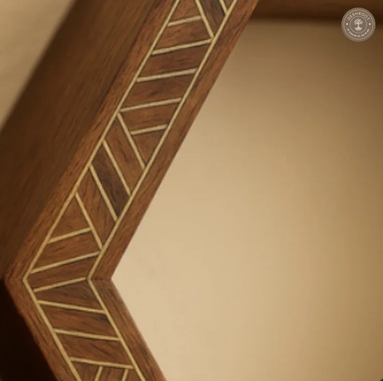 Hexa Haven Wooden Wall Shelf Set