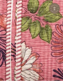 Pink Floral Garden Printed Multipurpose Shoulder Bag for Women