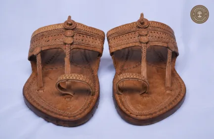 Original Kolhapuri Kapashi Leather Chappal