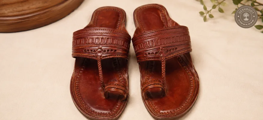 Original Handmade Kolhapuri Leather Chappal for Men